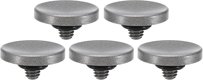 PATIKIL Camera Shutter Button, 5 Pack Soft Shutter Release Button Pure Copper Camera Button Concave Suitable for Nikon for Fujifilm for Leica DSLR/SLR Camera, Silver