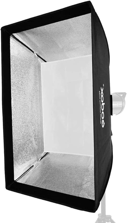 Godox 80x120 Centimeters/ 32x48 inches Softbox Lighting with Grid Beehive & Bowens Mount Speedring for Studio Photo Flash Speedlight Light and SUPON USB LED (80x120cm with Grid)