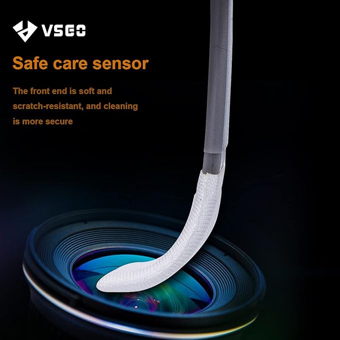 VSGO 24pcs Full-Frame Camera Sensor Cleaning Kit, Sensor Cleaning Swabs, Compatible with DSLR & SLR Digital Cameras (V-S03-24)