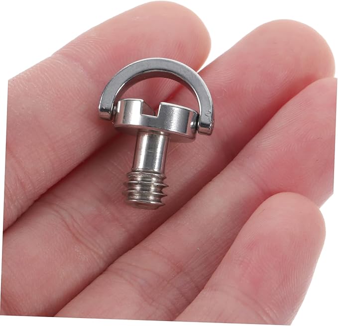 Generic 5pcs D-Ring Camera Screws Tripod Mounting Screws Quick Release Clamp for Camera Tripod