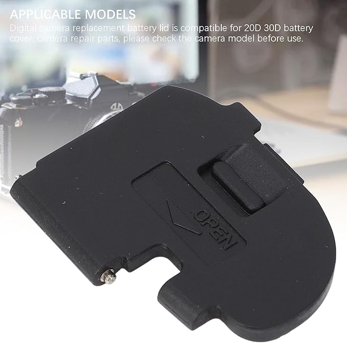 Battery Door Cover Lid Replacement – Digital Camera Repair Part, fits 20D, 30D Cameras