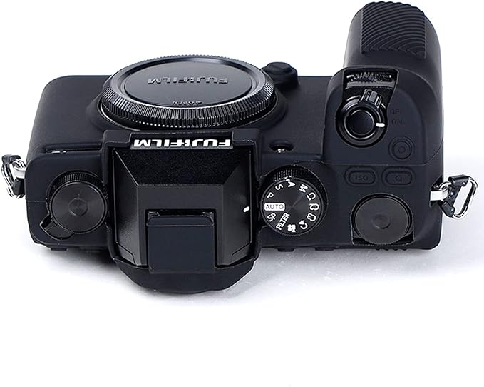 Professional Secure Silicone Camera Cases Bag Housing Rubber Body Skin for Fujifilm X-S10 Mirrorless Camera Fuji XS10 Protective Case (Black)