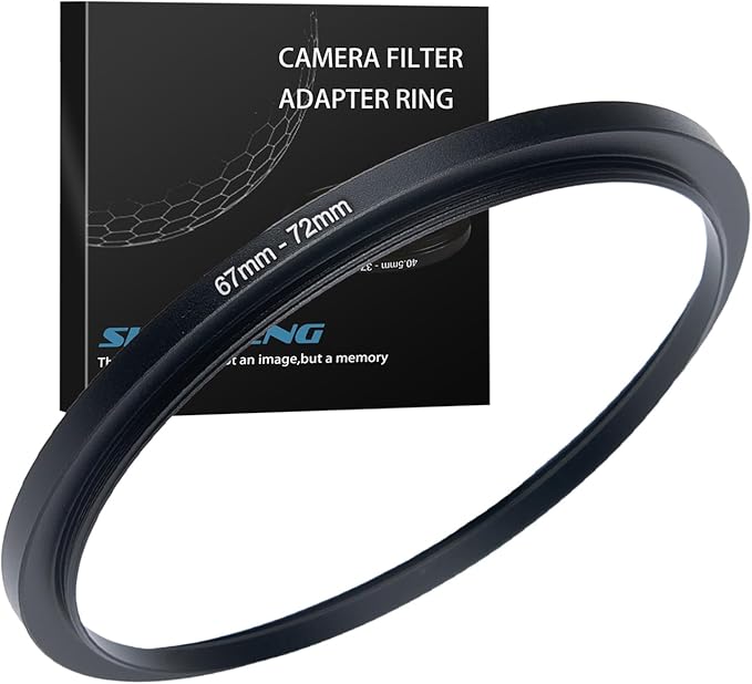 62mm to 72mm Step up Ring Filter Adapter Metal Ring Step up Rings Adapter Filter Compatible with All 72mm UV,CPL,ND,Lens Hood,Threaded Lens ect (62mm to 72mm)