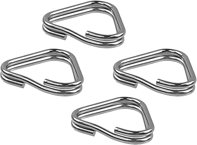 Foto&Tech 4 Pieces Lug Ring Camera Strap, Triangle Split Ring Hook, Compatible with Fujifilm Lecia Nikon Canon Sony Olympus Pentax Panasonic SLR RF Mirrorless Camera (Regular)