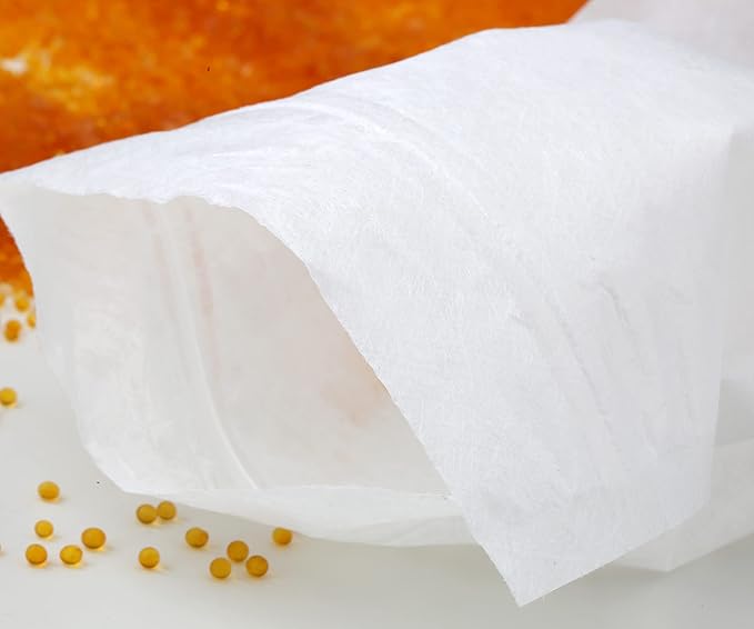 10 Packs Breathable Paper Bags, 6.3 by 8.2 Inch Zip Lock Storage Bags for Small Items, Silica Gel Beads, Desiccant, Jewelry, Samples
