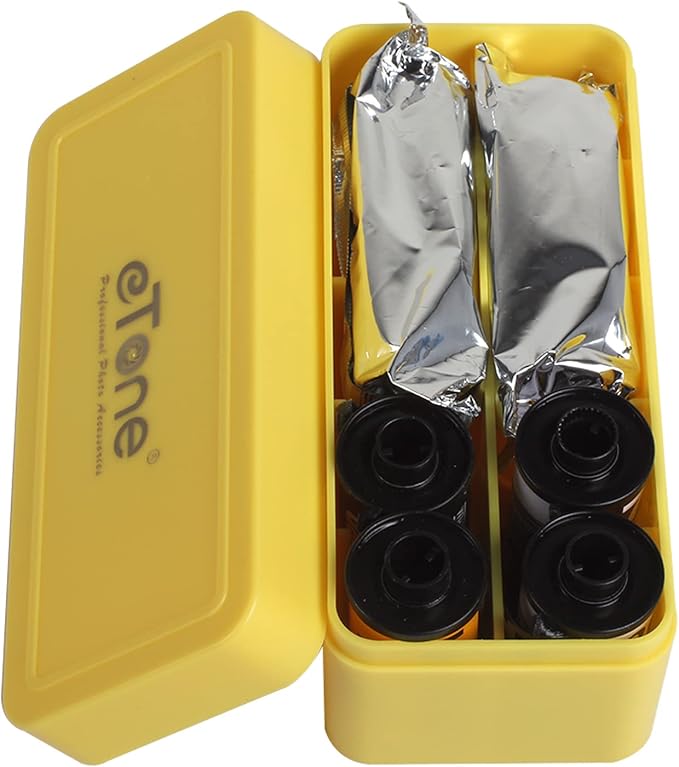 1X Multi-Format Container Case Box for 120 220 135 Film B&W Color Kodak Ilford (Yellow)