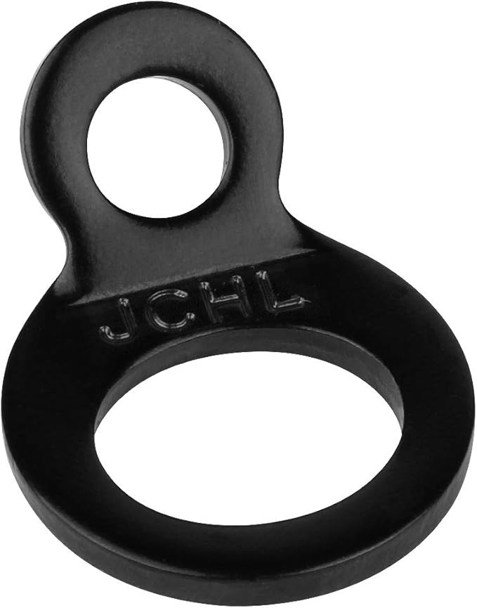Tie Down Strap Rings Dirt Bike Stainless Steel Multi-Purpose Tie Down Anchor Strapping Hooks for Mounting in The Garage, Work Shop, Truck, Trailer, Golf Cart, Fence Black (10-Pack)