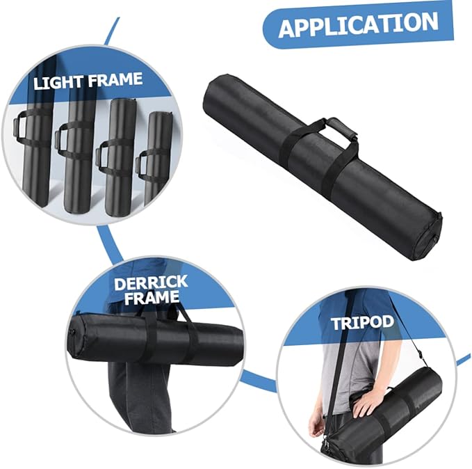 STOBOK Thick Foam Padded Tripod Bag Handle and Shoulder Strap for Photographers Portable Lighting Equipment Storage Case Suitable for Travel and Outdoor Use