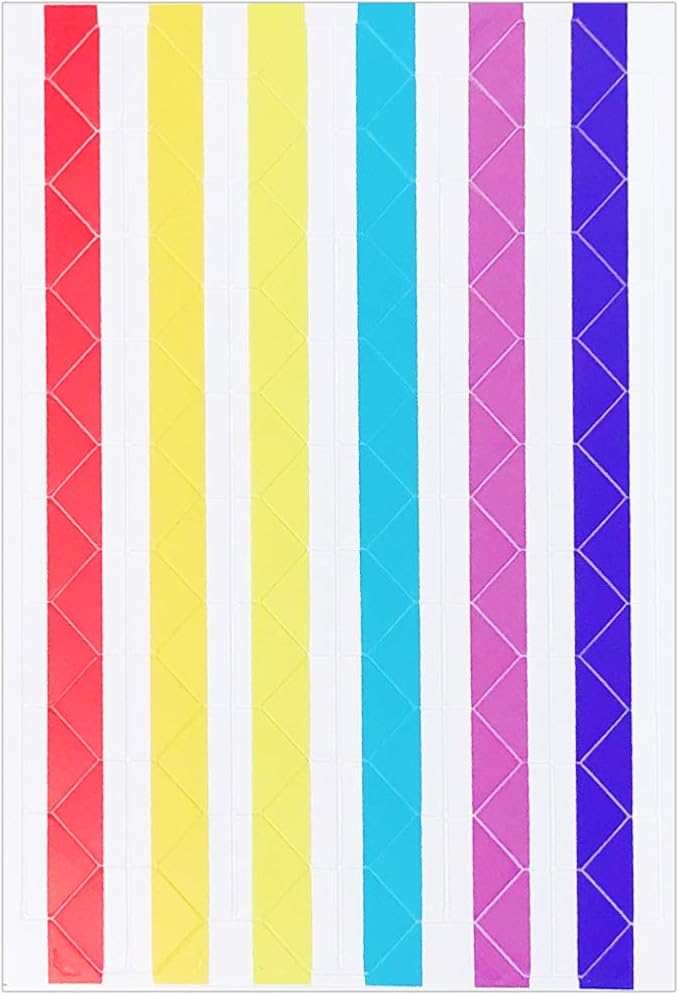 ALLYDREW Photo Corner Stickers, Photo Mounting Self Adhesives for DIY Crafts, Scrapbooking, Album, Diary, 20 Sheets / 2040 Pieces Mixed Color