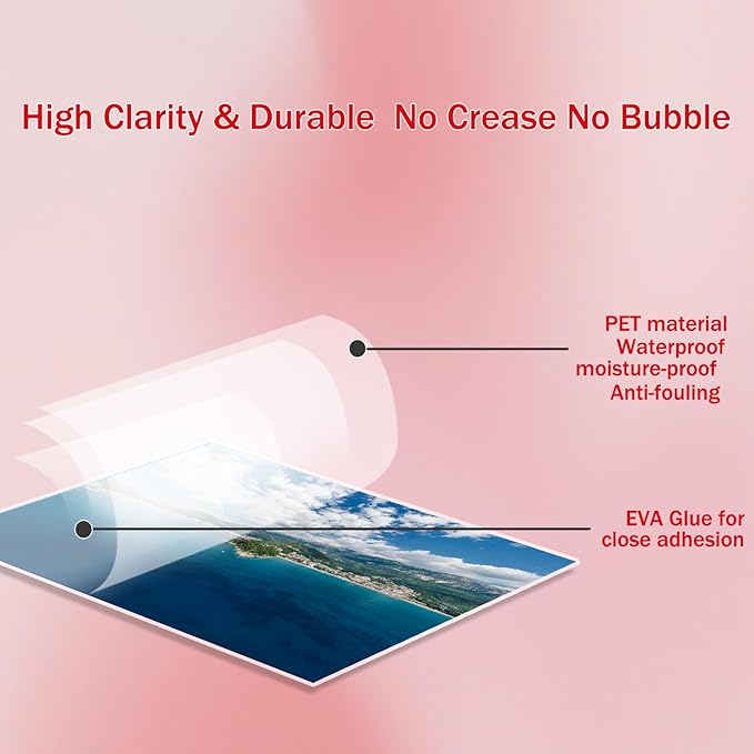 HARTWII 100Pack Legal Size Laminating Sheets 9x14.5inches Thermal Laminating Pouches for Extra Protection 5 Mil Clear Laminator Sheet