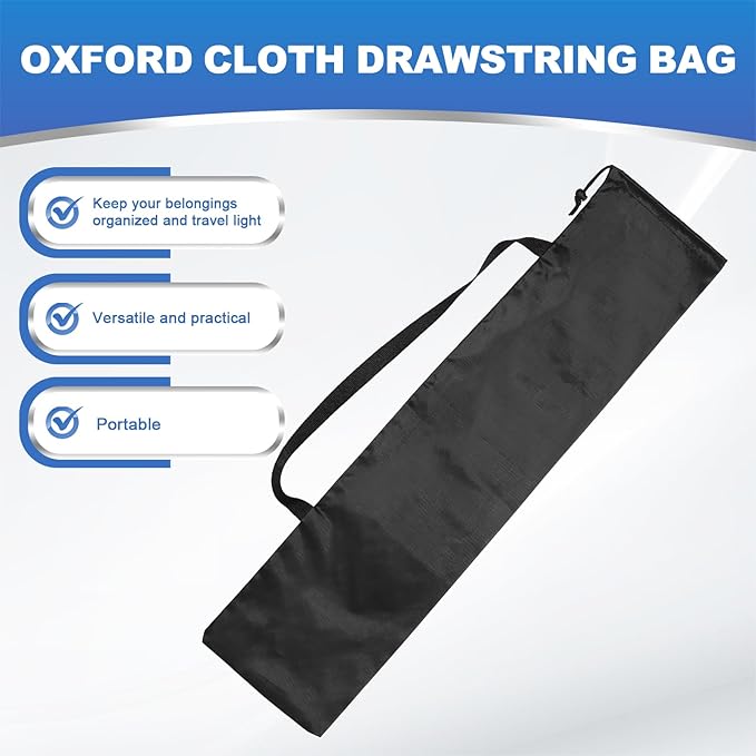 PATIKIL 32 x 8 Inch Tripod Carrying Case, 2 Pack Camera Tripod Carrying Bags Oxford Cloth Padded Bag for Camera Gear Mic Light Stand Sheet Music Photography Accessories, Black