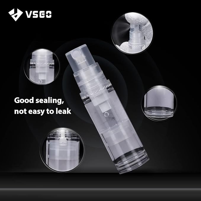 VSGO Camera Lens Cleaning Kit, Lens Cleaner Fluid, Dust-Free Cotton Swab and Dispensing Bottle Included, Compatible with Cameras, Lenses and Other Optical Products Clean(V-C01E)
