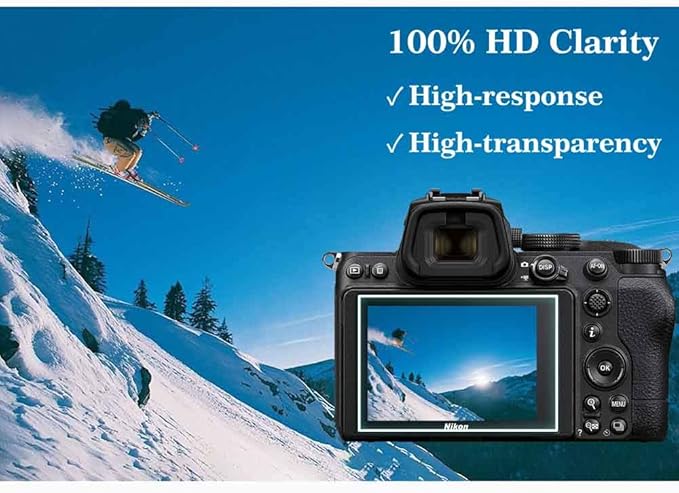 Screen Protector for Nikon Z5 II Z50 II Z5 Zf Z6 III Z6 Z7 Z6II Z7 II Z8 Z9 Z 5 Z f Z 50 II Camera & Hot Shoe Cover,ULBTER 0.3mm 9H Hardness Tempered Glass Saver Anti-Scrach Anti-Bubble Anti-Dust [2+3Pack]