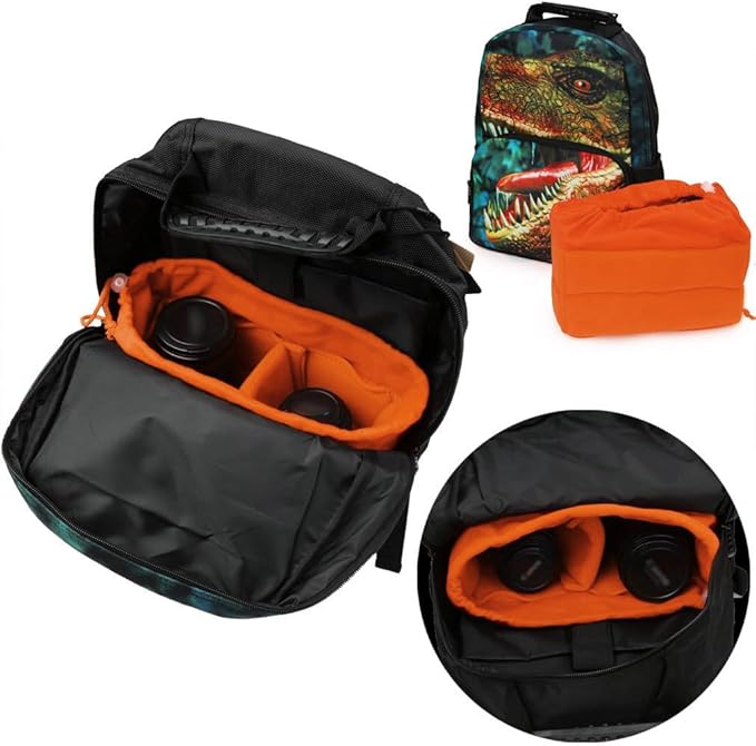 Koolertron Shockproof Camera Photo Bag for SLR TLR Camera Insert Partition Padded Case,Can be Put Directly Into the SLR Camera Bag With Freely Adjustable Compartment
