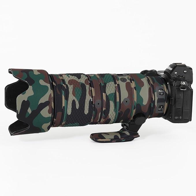 CHASING BIRDS Lens Camouflage Waterproof Coat for Nikon Z 70-200mm f/2.8 VR S Rainproof Lens Protective Cover Version IV (Military Green Camouflage)