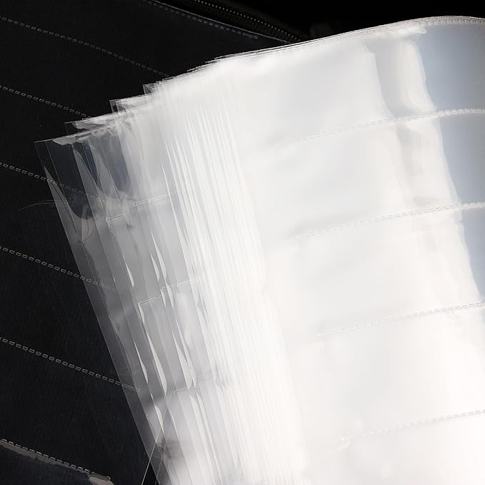 50 Pcs 35mm Negative Sleeves - Acid-Free Archival Film Negative Storage Pages, Pages Holds 7 Strips of 6 Frames - Compatible with 3-Ring Binders for Organizing 35mm Film