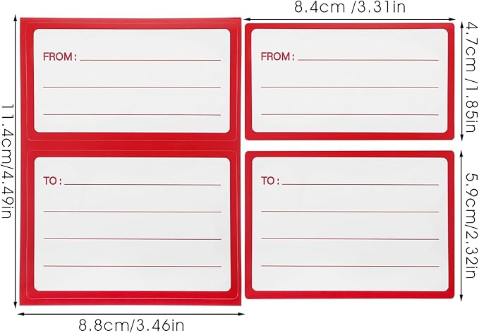 60 PCS to from Return Address Mailing Labels, Blank Self Adhesive Mailing Labels Mail Shipping Postage Guaranteed Stickers for Package Gift Mail Box Envelopes School Home Office