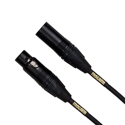 Mogami Gold XLR Stage Microphone Cable – 50 Ft | Ultra-Durable, Road-Ready, High-Fidelity Audio for Stage, Broadcast & Studio Use