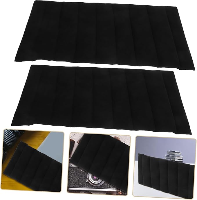 2pcs Padded Camera Bag Divider Insert for Enhanced Protection and Organization Shock Absorbing Design Versatile Divider for Backpack Camera Bags Easy Access and Reusable