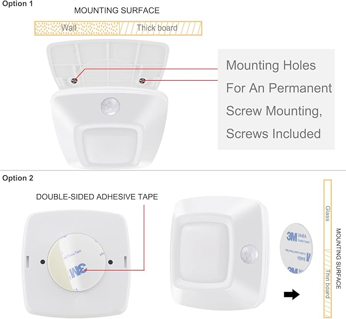 BIGMONAT Motion Sensor Tap Light,Battery Operated Puck Lighting, Safe,Portable,Easy to Install for Closet/Stair/Kitchen/Hallway/Cabinet Night Light (White,6Pack, Included 18 x AAA Batteries)