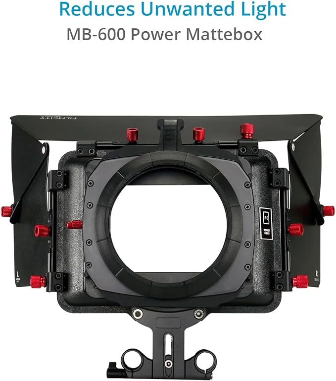 Filmcity Shoulder Rig Kit w Matte Box & Follow Focus for DSLR Cameras. Ergonomic & Stable, 6” to 9” Convertible Size. Adjustable Handles, ¼” Threads. Comfy Shoulder Pad, Quick Release Plate (FC-03)