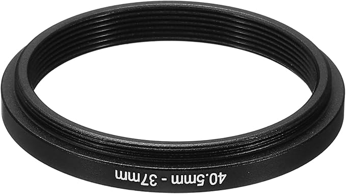 PATIKIL 40.5mm-37mm Metal Step Down Ring, Camera Lens Filter Adapter Ring Aluminum Filter Adapter Ring for Camera Lenses Hood, Black