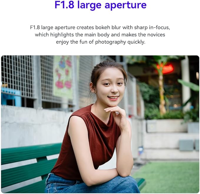YONGNUO 35MM F1.8 E Mount Lens, STM Auto Focus Prime Lens, f/1.8 Lens for Sony E Mount APS-C Mirrorless Cameras ZV-E10 A6000 Series