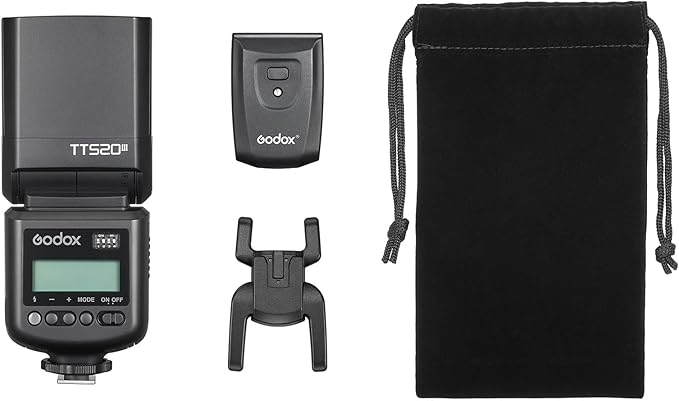 GODOX TT520 III TT520III Universal On-Camera Flash Speedlite with AT-16 433MHz Wireless Trigger Transmitter GN33 S1/S2 Modes for Canon Nikon Pentax Olympus Fujifilm Panasonic Cameras with Hot Shoe