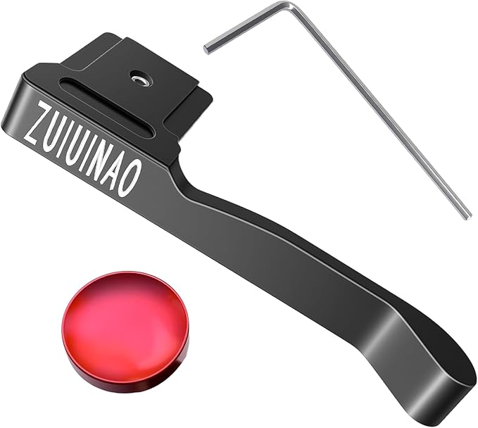 ZUUINAO Upgraded Metal hot Shoe Thumb Grip with hot Shoe Cover, Suitable for Fuji x100vi Fuji X100V Camera (Original Standard Specifications)