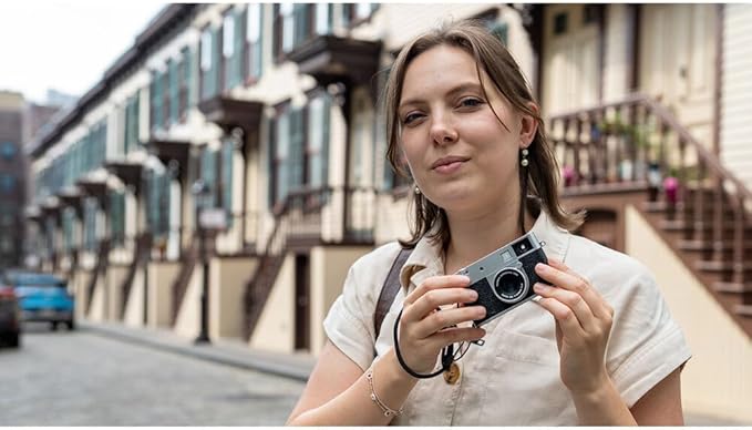 FUJIFILM X Half Premium Compact Digital Camera (Silver) Bundle with Fuji INSTAX MINI Link 3 Smartphone Printer (Clay White) + Instax Mini Film + Extra Battery + Charger + 64GB Memory Card + More