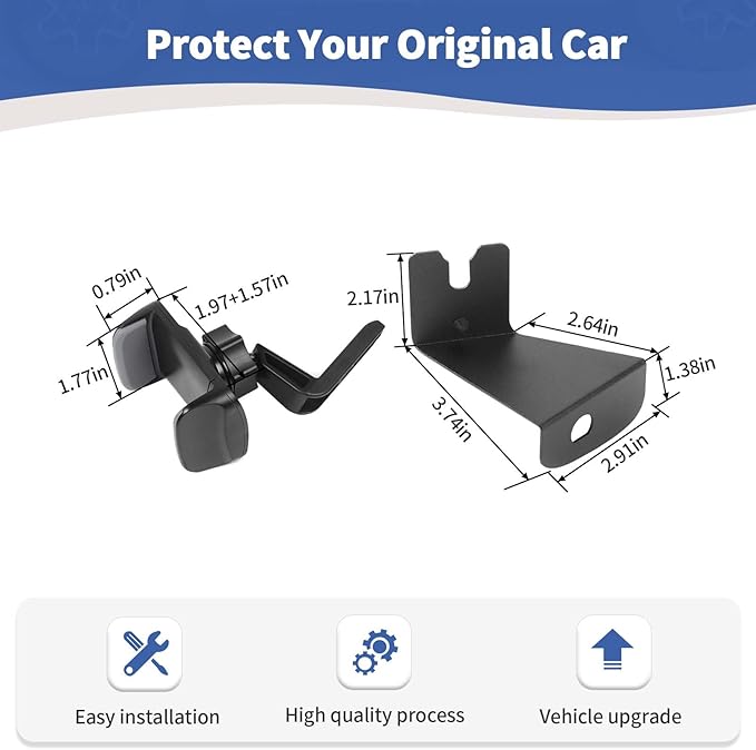 RT-TCZ for Jeep TJ Phone Radio Holder Walkie Talkie Mount Bracket Accessories for Jeep Wrangler TJ 1997-2006