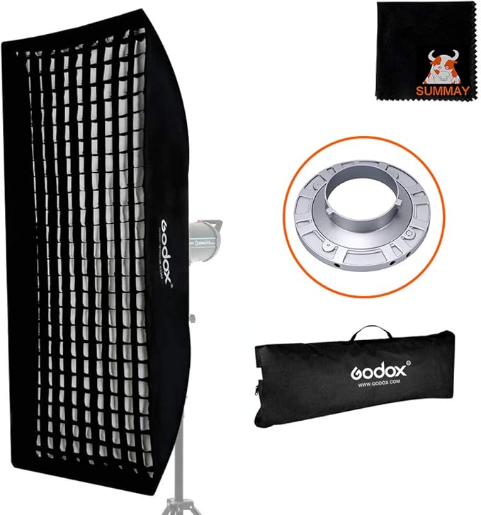 GODOX 50x130cm / 20"x51" Honeycomb Grid Softbox Bowens Mount for Shooting Flash Speedlite