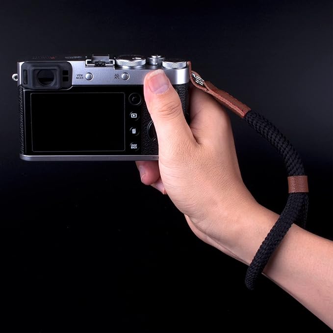 Camera Wrist Strap,Hand Strap lanyard for DSLR SLR Mirrorless Camera Rope Adjustable Safety Strap(Black)