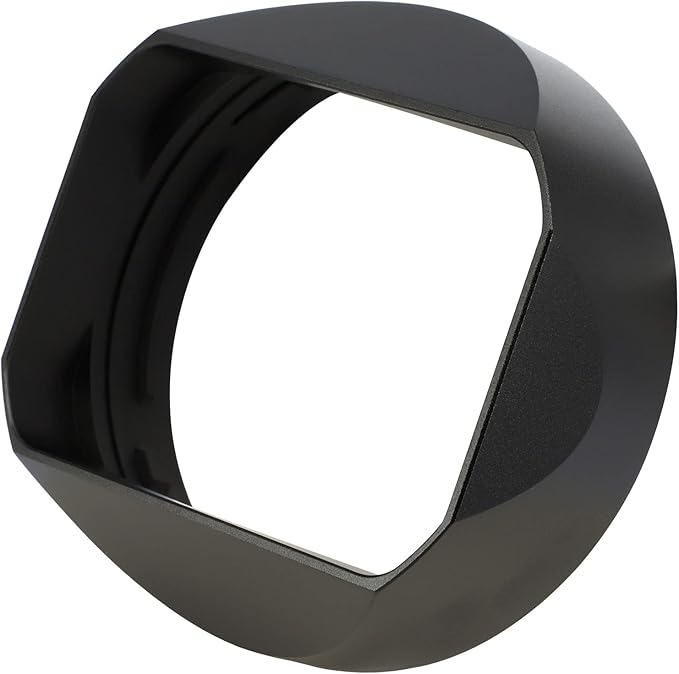 Haoge LH-G65N Bayonet Square Metal Lens Hood for Fujifilm Fuji Fujinon GF 63mm F2.8 R WR and GF 45mm F2.8 R WR Lens Shade with Metal Cap on GFX100S GFX50S GFX50R Camera