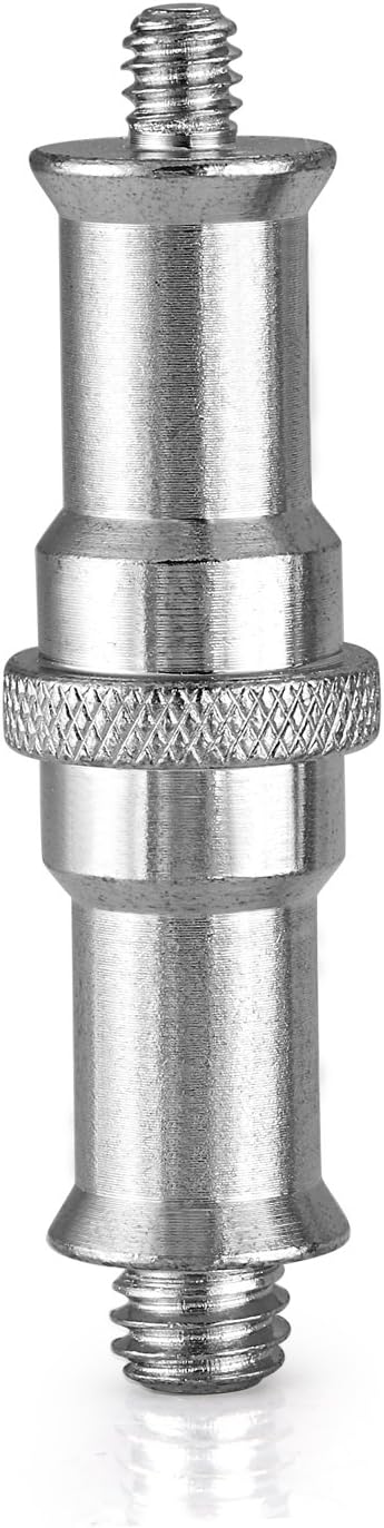 Neewer 2 Pieces Standard 1/4 to 3/8 inch Metal Male Convertor Threaded Screw Adapter Spigot Stud for Studio Light Stand, Hotshoe/Coldshoe Adapter, Ball Head, Wireless Flash Receiver, Trigger - ST24