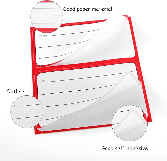 50 Sheets Address Labels, 3.5 x 4.5 Inch to/from Address Mailing Labels, Self-Adhesive Blank Handwriting to/from Address Tags Sticker for Mailing Boxes, Envelopes, Shipping Labels