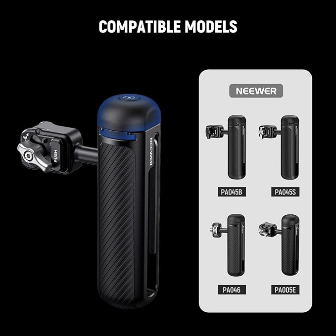 NEEWER Cold Shoe Cover for PA045E Bluetooth Shutter Side Handle Grip (2 Pack), ABS + PC Cold Shoe Protector with CR2032 Replacement Coin Battery and Phillips Screwdriver, RT005E