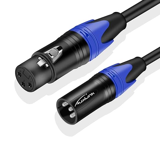 XLR Cables, Microphone Cable 35ft, XLR Male to Female Mic Cable 3 Pin for Speaker Systems, Radio Station, and More - 1 Pack 35 Feet