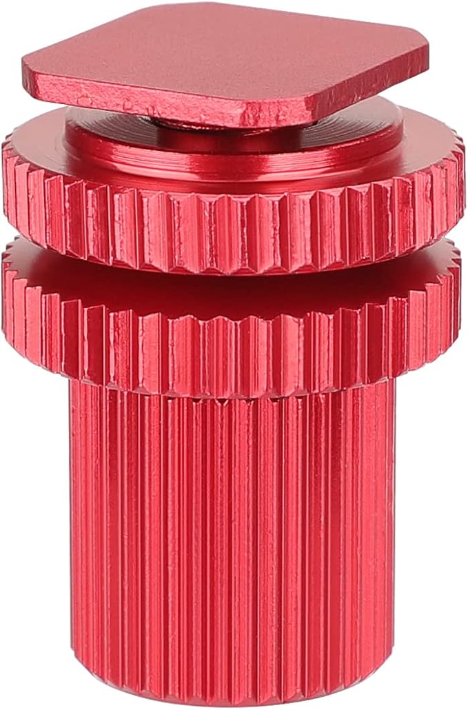 CAMVATE Camera Hot Shoe Mount to 1/4"-20 Female Thread Screw Adapter for DSLR Camera Rig (Red) - 3065