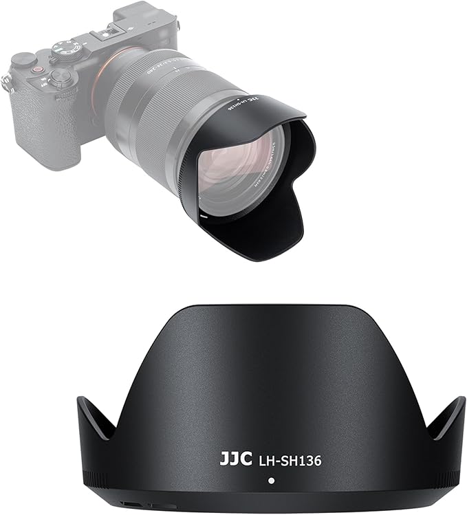 JJC ALC-SH136 Bayonet Reversible Lens Hood Shade for Sony FE 24-240mm F3.5-6.3 OSS Lens SEL24240, Replaces Sony ALC-SH136 Lens Hood, Allows to Attach 72mm Filter & Lens Cap