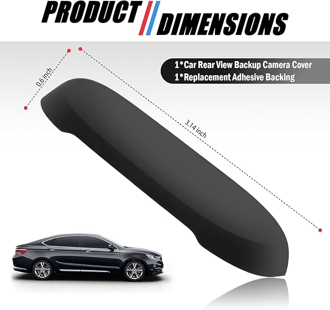 Car Rear View Backup Camera Cover Rainwater Resistant,Silicone Car Rear View Camera Cover for Clear Reversing Image,Universal Self-Adhesive Backup Cameras for Cars Covers