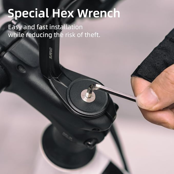 SUREWO Aluminum Handlebar Bike Pole Mount,Bicycle Handlebar Stem Clamp Mount Compatible with Go Pro Hero 13/12/11/10/9/8/7/6/5 Black,DJI Osmo Action 6/5Pro/4/3 and More