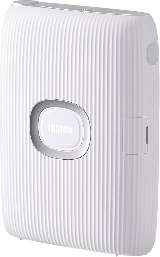 Fujifilm Instax Mini Link Smartphone Printer (Ash White) + Fuji Instax Mini Film (40 Sheets) - Instax Mini Link Printer Bundle