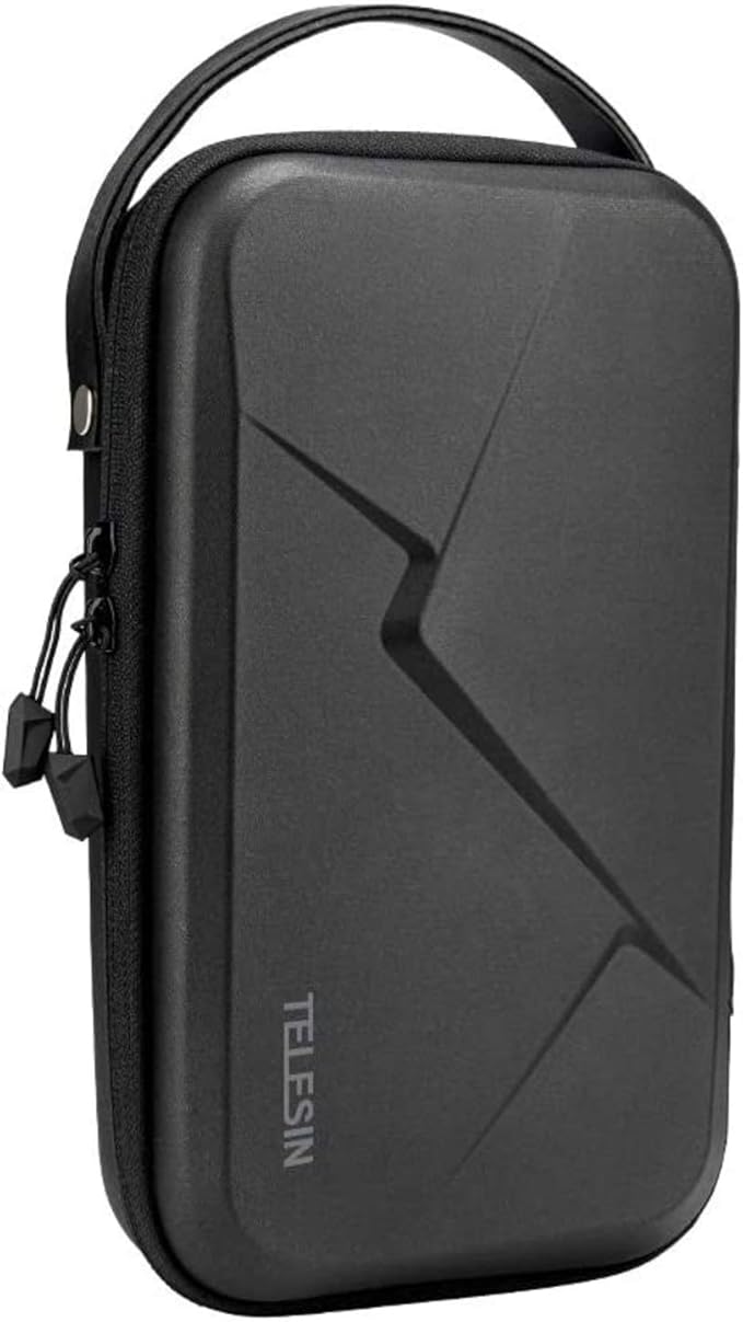 TELESIN Carry Case Waterproof Hard Carrying Bag for GoPro Max Hero 13 12 11 10 9 Insta360 X5/X4/X3 Ace Pro 2 Go Ultra DJI Osmo Action 6/5pro/4/Pocket 3/Nano EDC Tech Pouch Camera Accessories