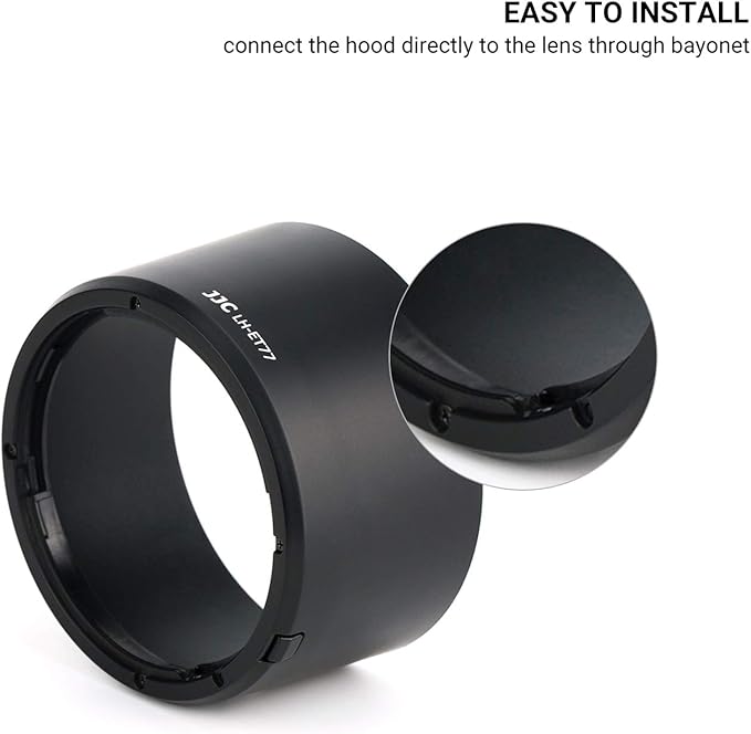 Lens Hood for Canon RF 85mm F2 Macro is STM Lens on EOS R6 R6 Mark II R5 RP R Camera, RF 85mm Lens Hood Reversible Lens Hood Replace Canon ET-77 Hood, Compatible with 67mm Filters and 67mm Lens Cap