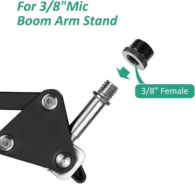 Mic Stand Adapter 5/8 Female to 3/8 Male and 3/8 Female to 5/8 Male Screw Thread Adapter for Tripod Stand Mic Mount ect 8 Pack by Rigych