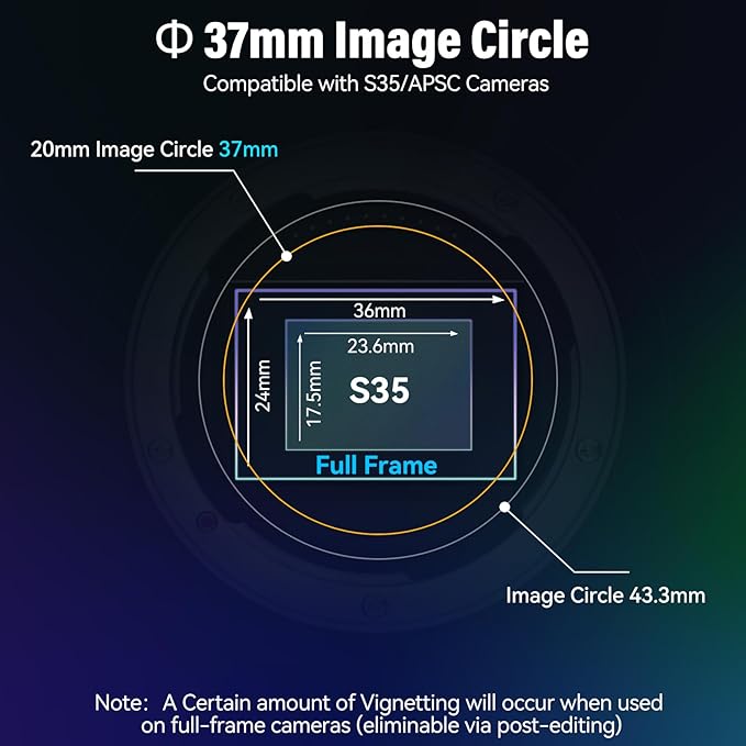 SIRUI 40mm T1.8 1.33X Anamorphic Lens, S35 Autofocus Lens for L Mount Cameras, DC-S5/S5M2, DC-S1/S1H/S1R, DC-S9, SL1, CL, FP, FPL (Blue Flare)