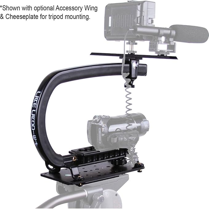 Cam Caddie Scorpion EX Video Camera Stabilizing Handle Kit with Included Smartphone and GoPro Compatible Mounts - Starter Bundle - Black