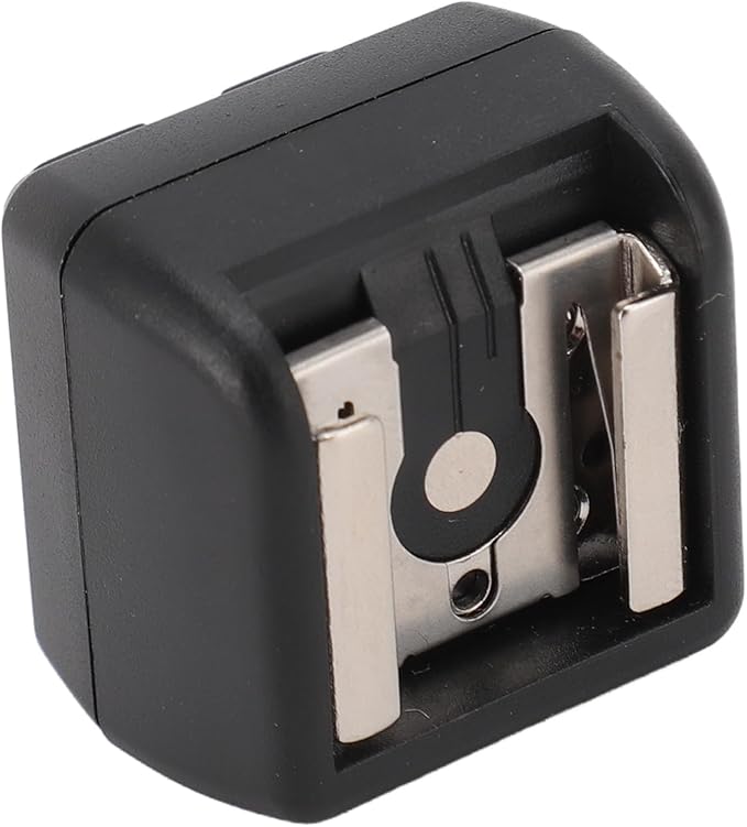 Hot Shoe Adapter with Extra PC Sync Connection Port,Flash Hot Shoe Adapter with PC Port for Photography Accessory Suitable for Camera Flash Microphone Studio Light