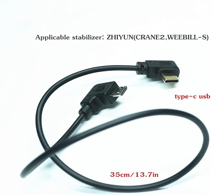 DYTDIEYINGTU Micro USB to Type c USB (Mode:LN-MBUN-B01) for zhiyun crane2/weebill-s/weebill LAB Stabilizer Camera Control Cable Release Cable for Canon eos R/RP R5 NK Z6 Z7 Z6II Z7II